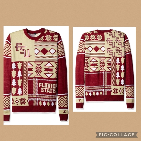 Klew FSU Christmas Sweater Size 2XL - Picture 1 of 5